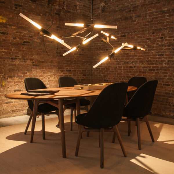 ELLINGTON RUSTIC TREE BRANCH CHANDELIER | MEETING TABLE - Image 2