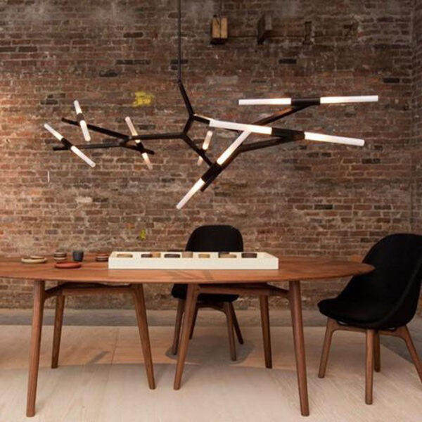 ELLINGTON RUSTIC TREE BRANCH CHANDELIER | MEETING TABLE - Image 3