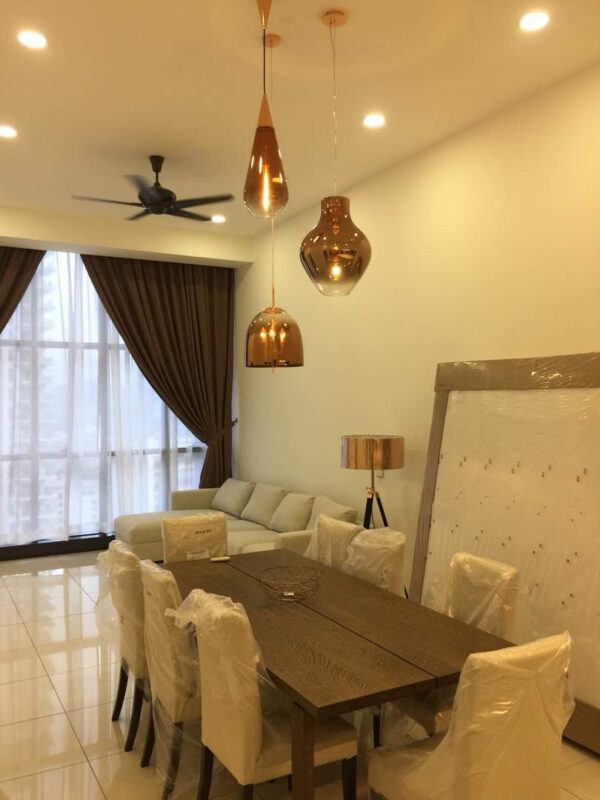 RAYCO ROSE GOLD PENDANT LAMP | CHROME DESIGN - Image 3