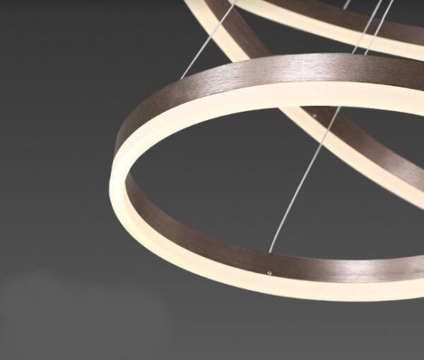 RIVIERA MODERN 3 - RINGS CHROME CHANDELIER | DESIGNER SERIES - Image 2